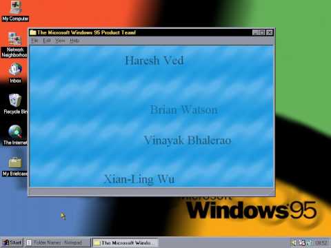 Easter Eggs Windows 95